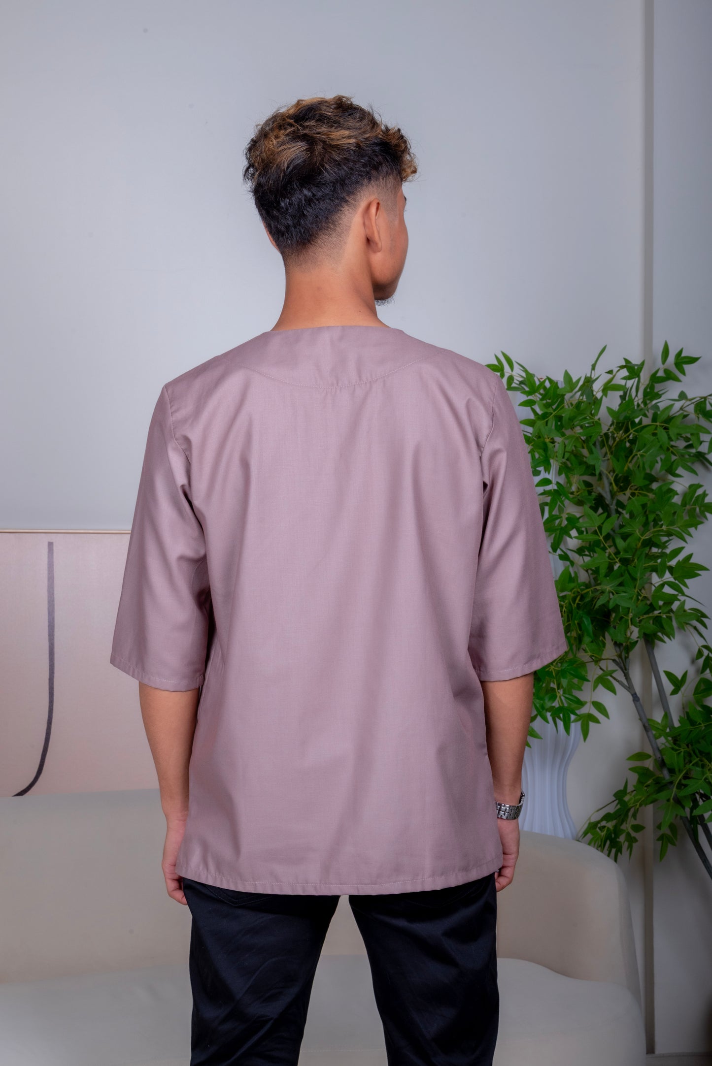 Santai Kurta in Brown