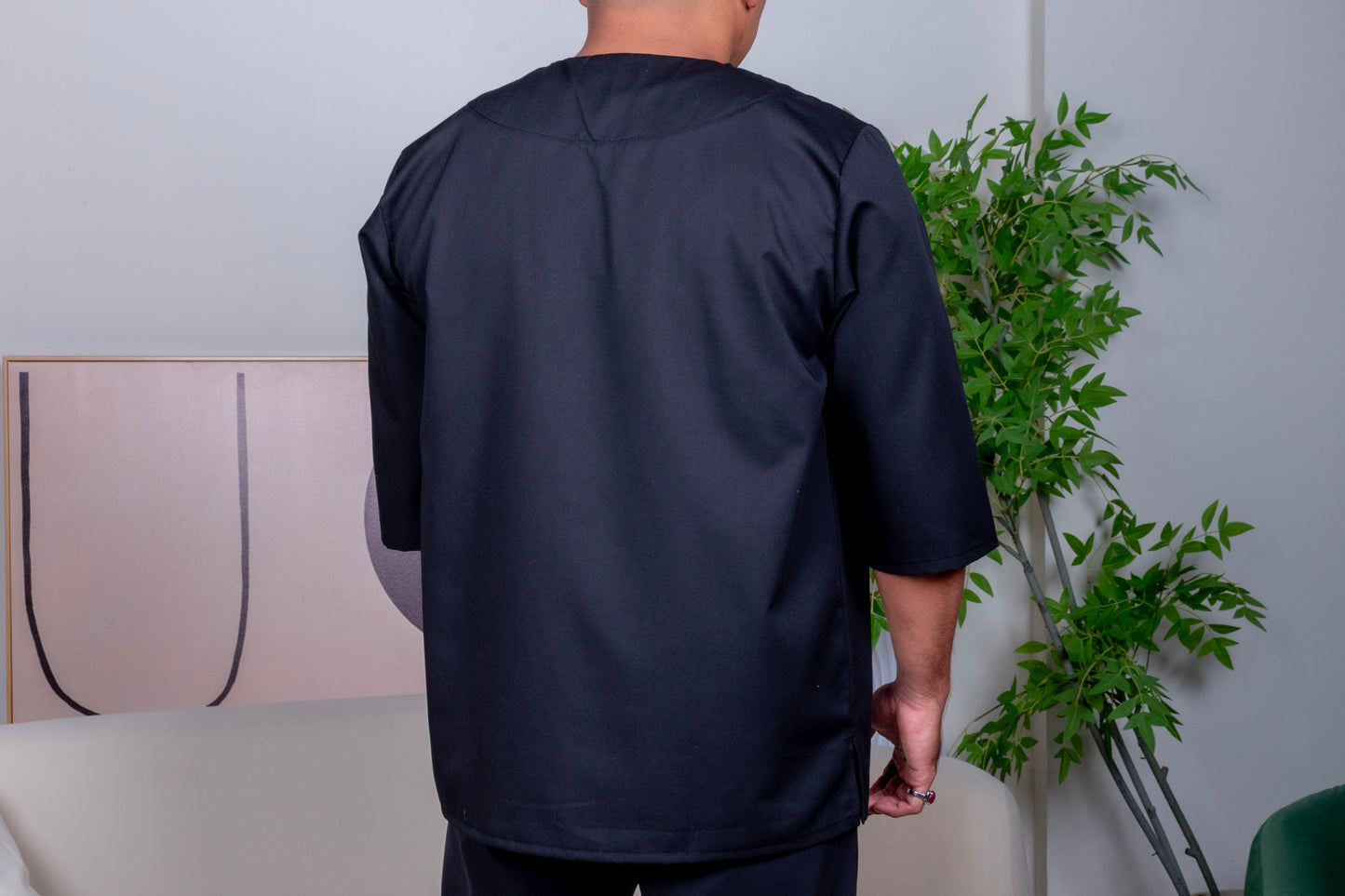 Santai Kurta in Black